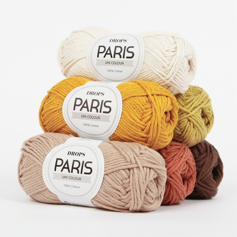 DROPS Paris - Barva: PARIS UNI COLOUR 44 brown [hnědá]
