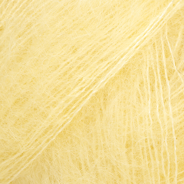 DROPS Kid-Silk - Barva: KID-SILK UNI COLOUR 52 lemonade [citronáda]