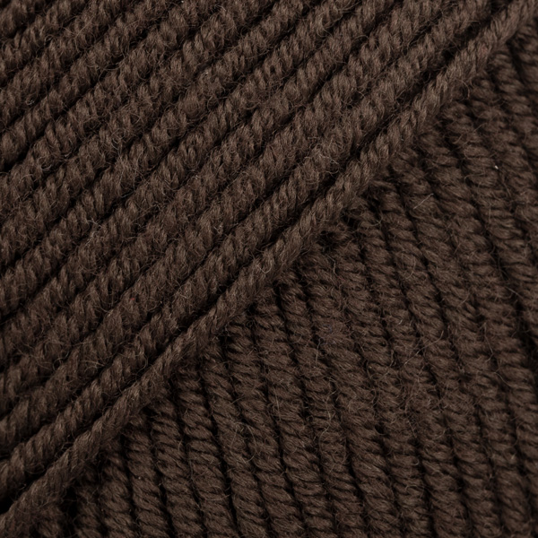 DROPS Merino Extra Fine - Barva: MERINO EXTRA FINE UNI COLOUR 09 dark brown [tmavá hnědá]