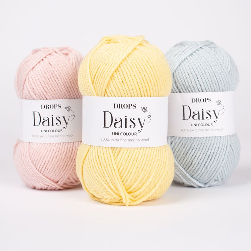 DROPS Daisy - Barva: DAISY UNI COLOUR 15 light lavender [světlá levandulová]